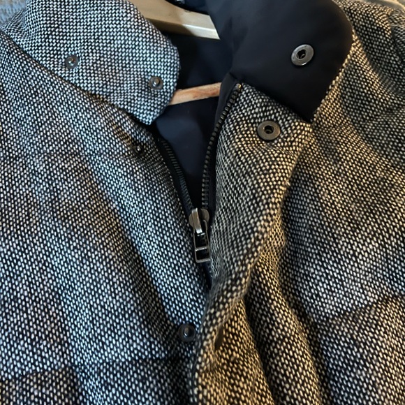 21 Men Black and White Size Medium Zip up Jacket - Picture 4 of 6